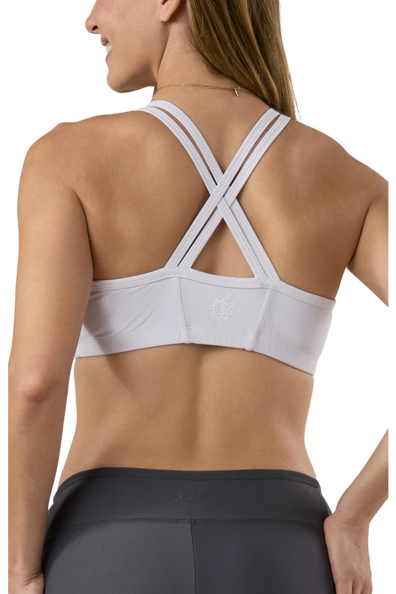Crisscross Swim Bra, Alternate, color, White