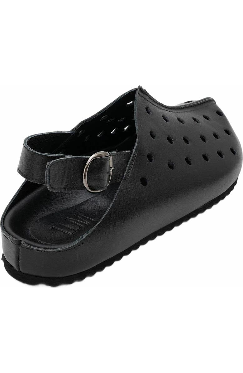 Forever & Always Shoes Justa Leather Clogs, Alternate, color, Black Leather