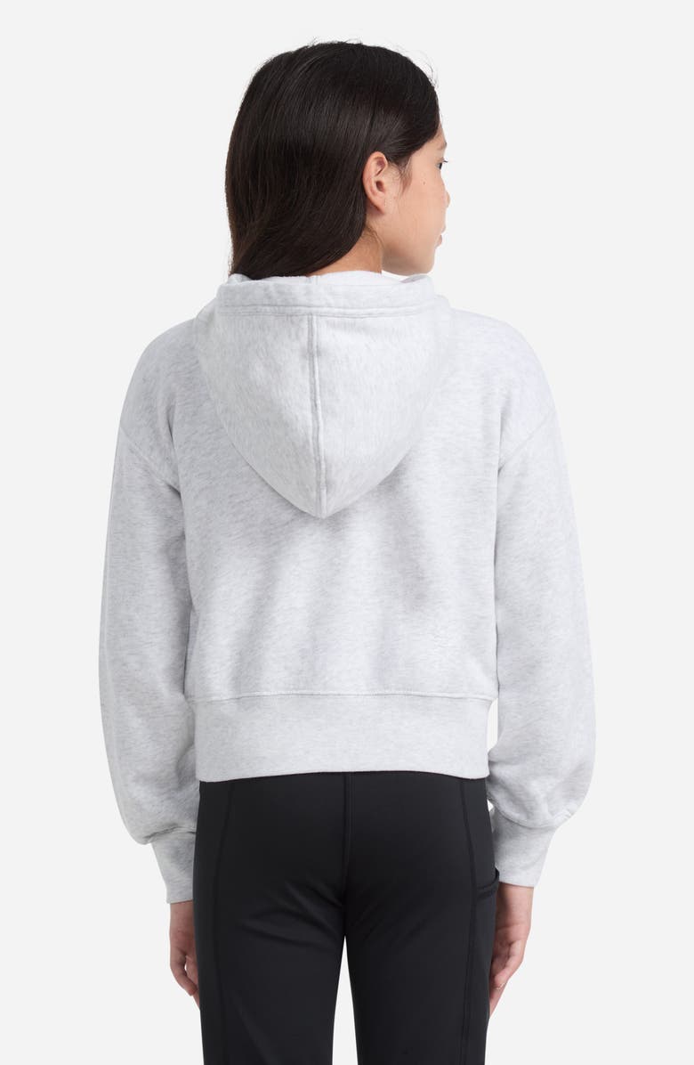 abercrombie kids Kids' Essential Zip Hoodie, Alternate, color, Anf Light Grey Heather