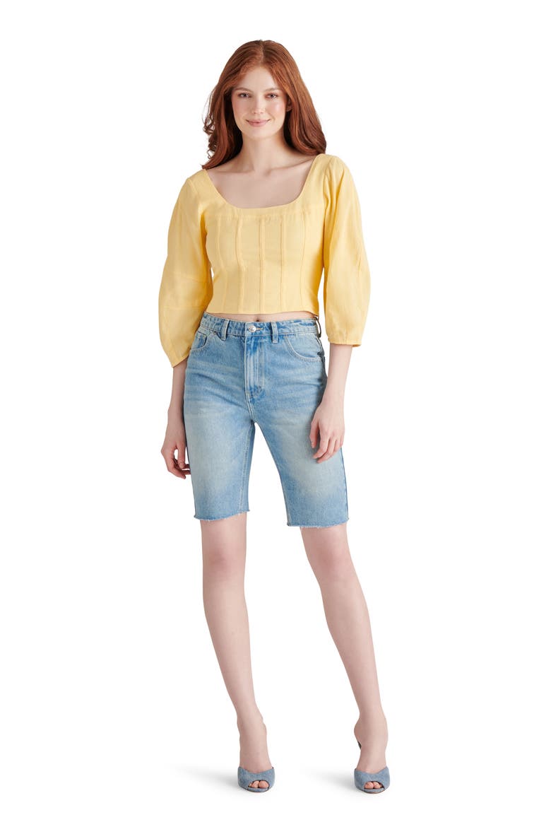 Shay Corset Crop Top, Alternate, color, GOLDEN GLOW