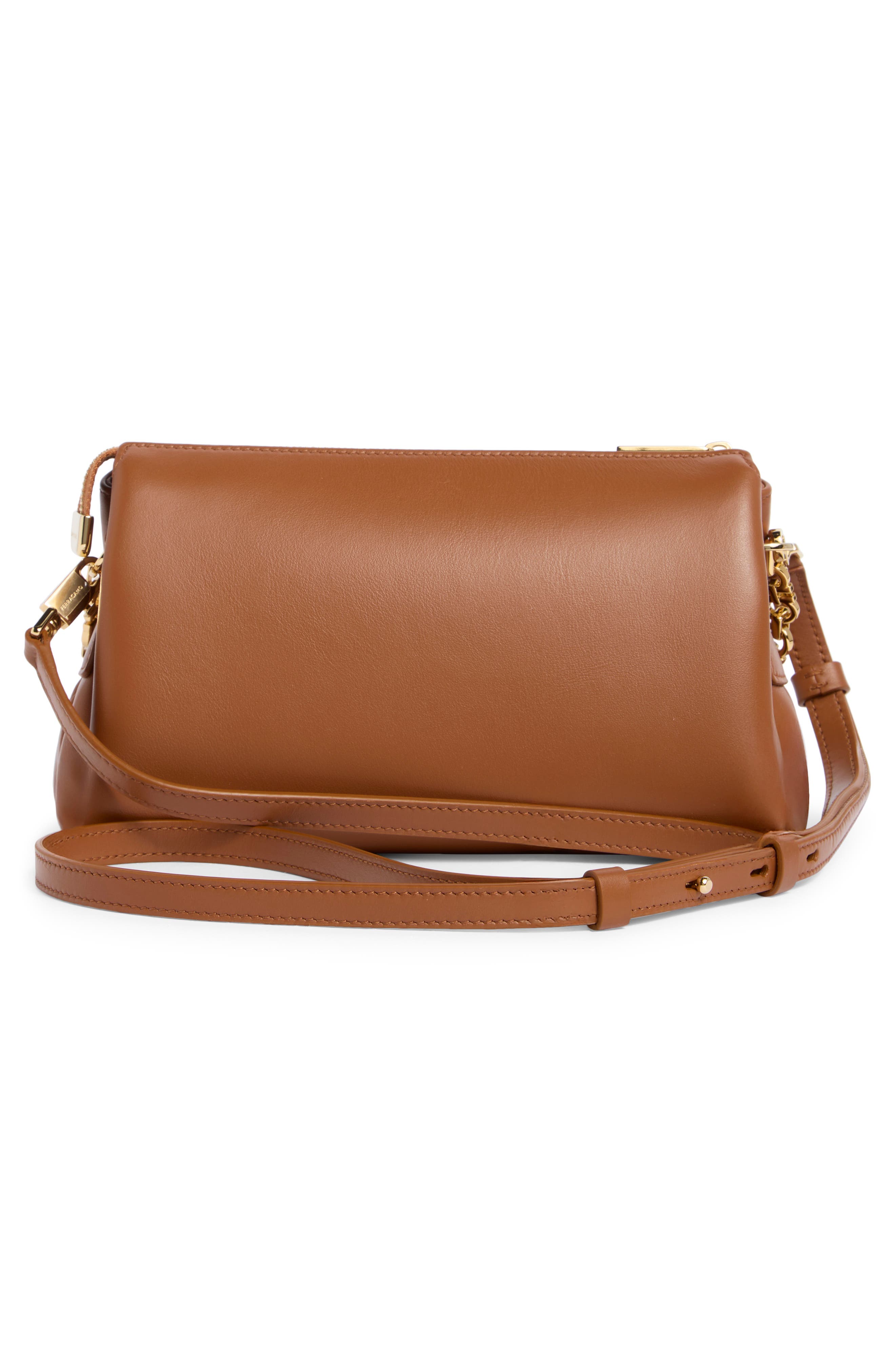 FERRAGAMO Mini New Line Shoulder Bag, Alternate, color, Natural Resort