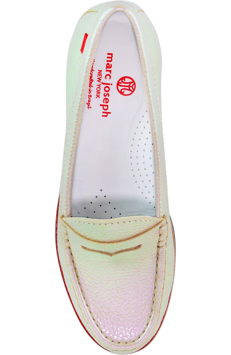 Marc Joseph New York East Village Penny Loafer, Alternate, color, Opal Glow Grainy