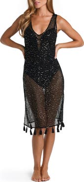 Sunshine 79 Shine Open Stitch Cover-Up Dress