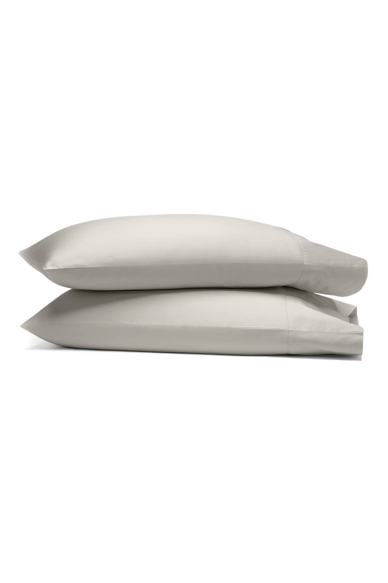 Signature Soft 300 Thread Count Set of 2 Organic Cotton Pillowcases, Main, color, PEWTER