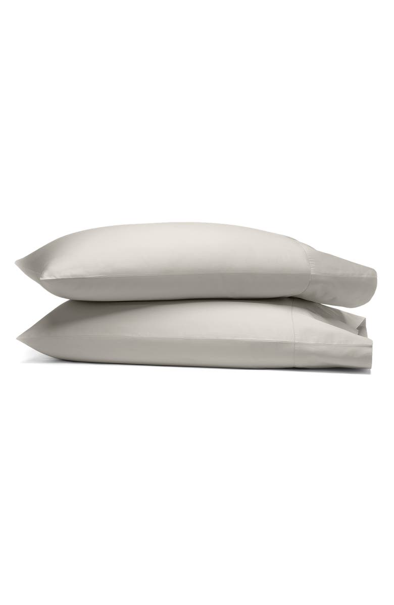Boll & Branch Signature Soft 300 Thread Count Set of 2 Organic Cotton Pillowcases, Main, color, Pewter