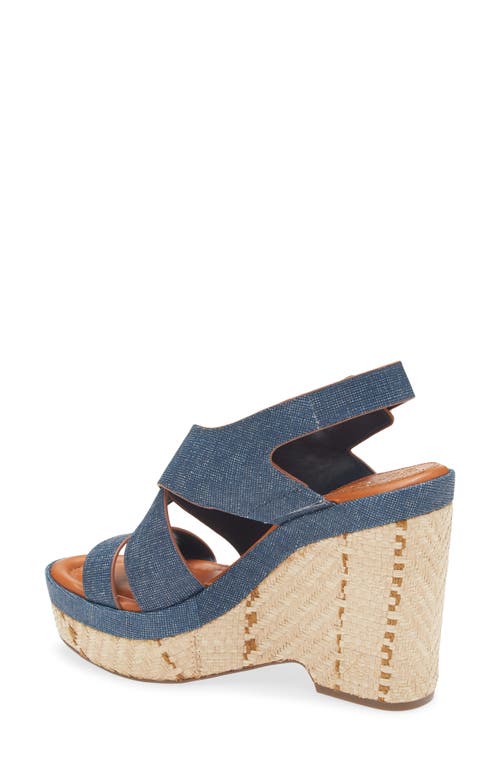 Vince Camuto Diliah Platform Wedge Sandal In Blue