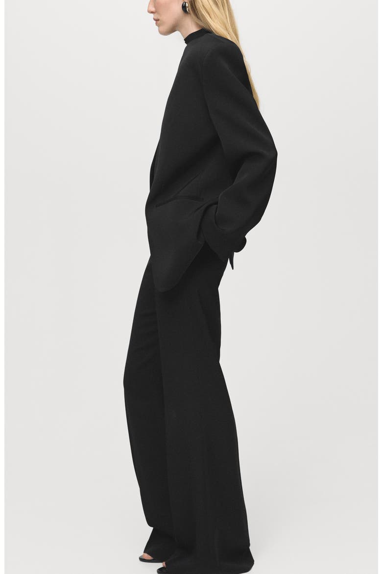 Double Breasted Suit Jacket, Alternate, color, BLACK