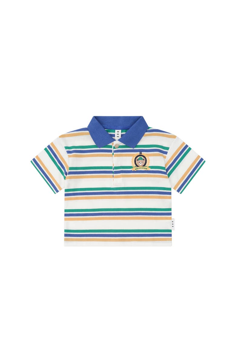 Huxbaby Collegiate Hux Stripe Polo, Main, color, Multi