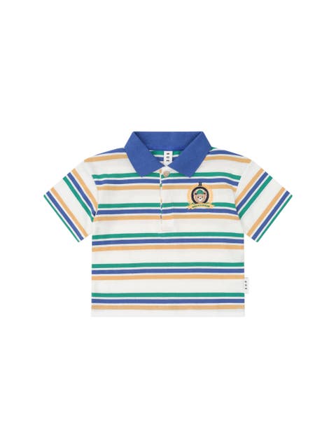 Collegiate Hux Stripe Polo (Toddler, Little Kid, Big Kid)