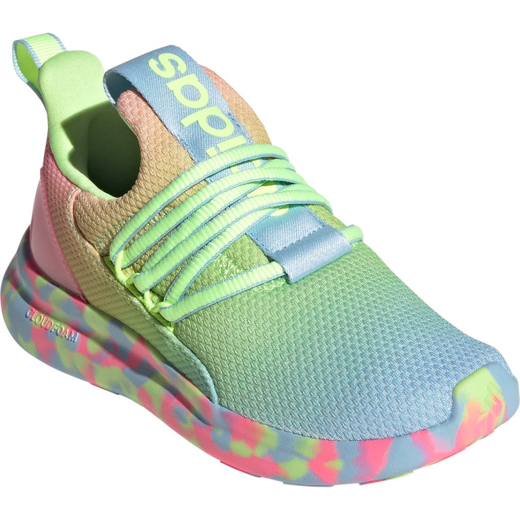 Adidas Originals Adidas Kids' Lite Racer Adapt 7.0 Slip-on Sneaker In Clear Sky/yellow/beam Pink