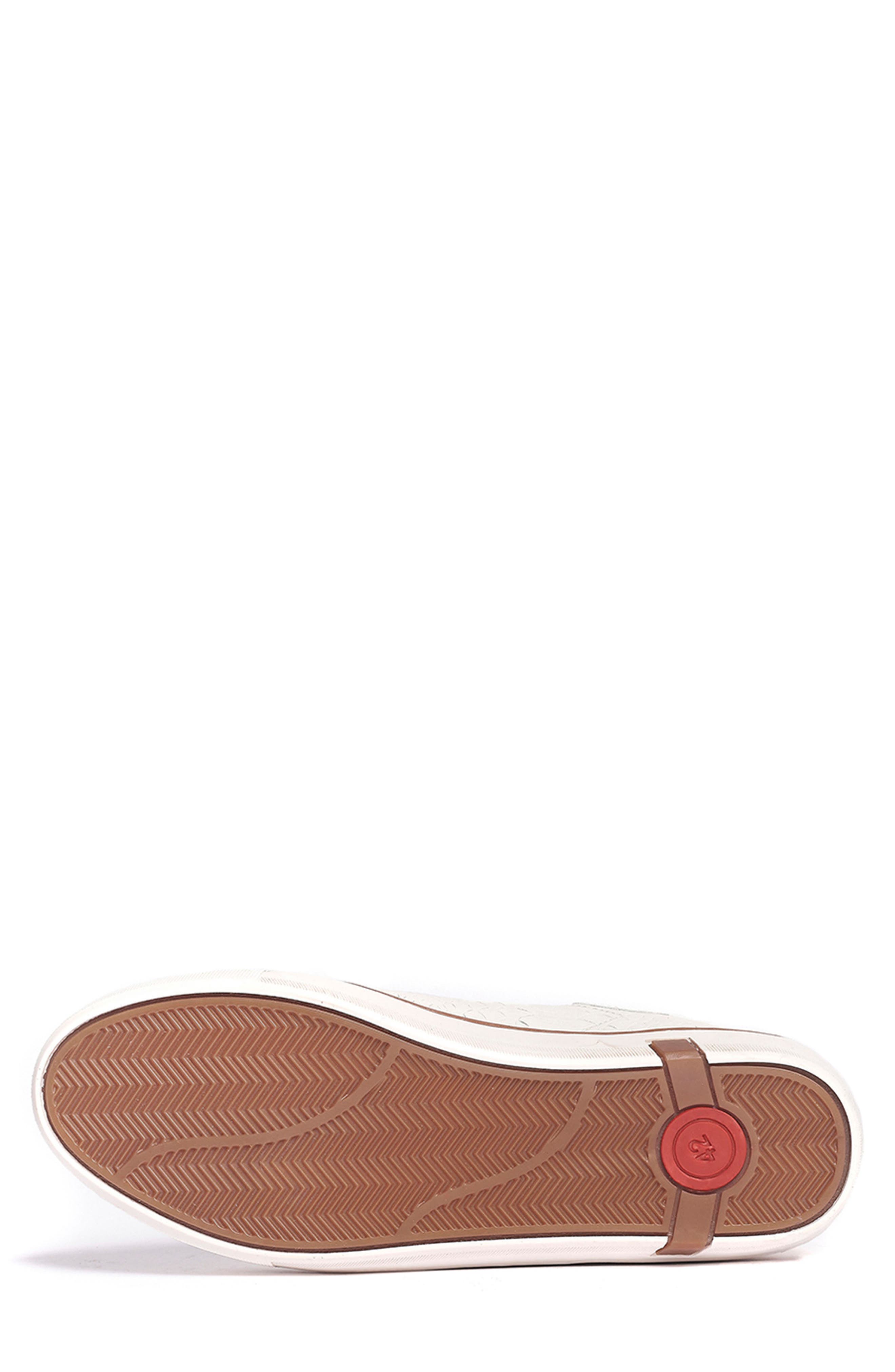 CARLOS SANTANA Walker Reptile Embossed Sneaker, Alternate, color, White