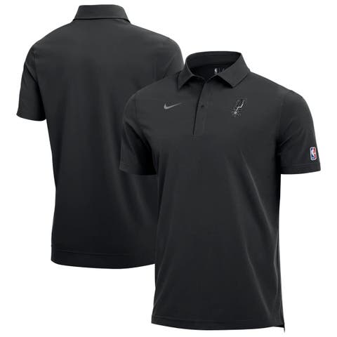 Men's Nike  Black San Antonio Spurs 2025/26 Authentic Dri-FIT Coaches Polo
