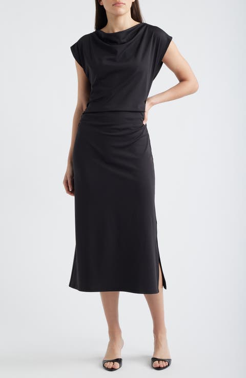 Draped Midi Dress
