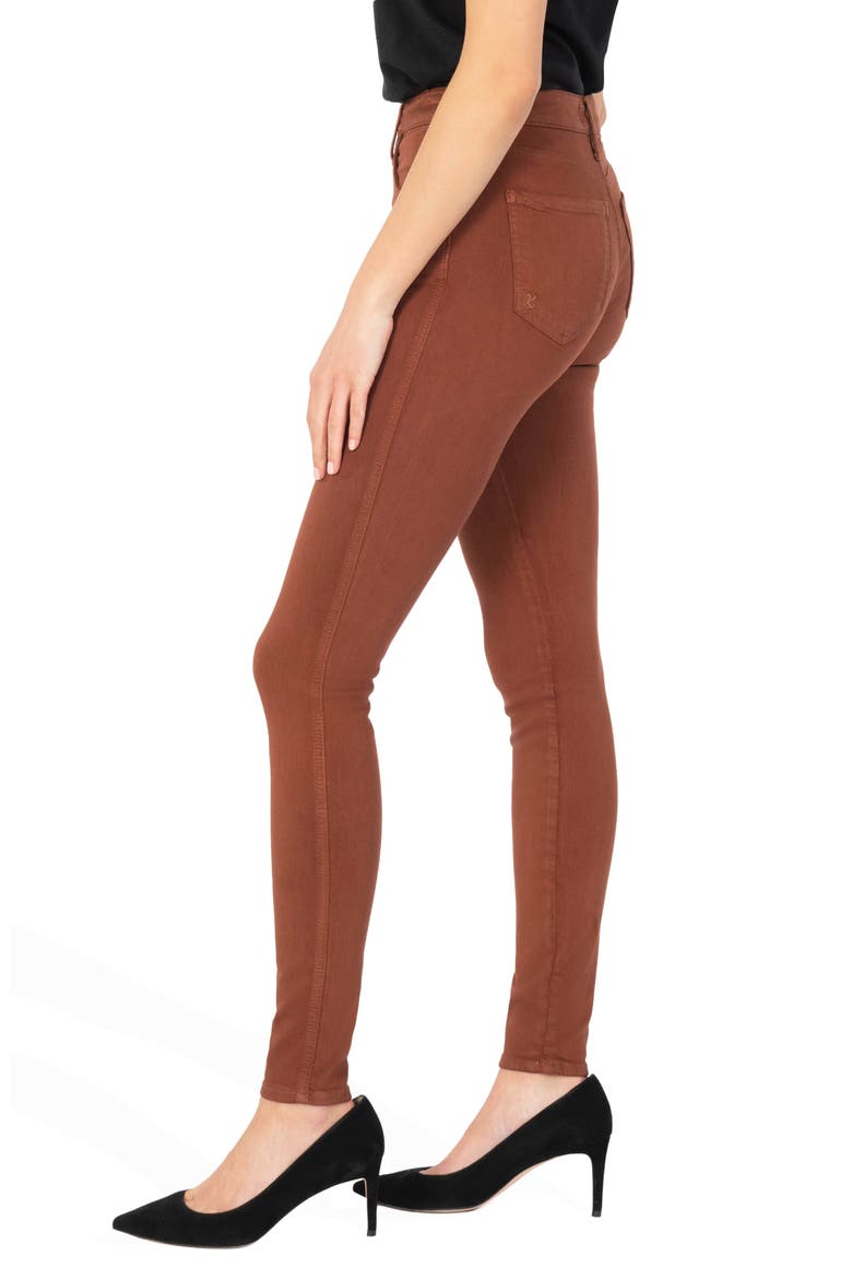 Mia High Rise Toothpick Skinny Jeans, Alternate, color, CLAY