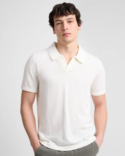 Boucle Knit Johnny Polo