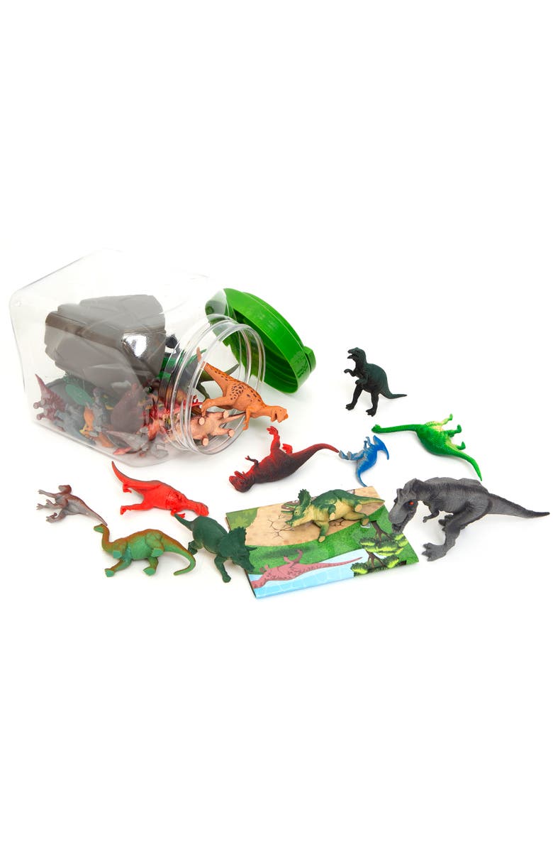 Boley Dinosaur Figure Bucket 40Pc Playset 28 Dino Figurines, Alternate, color, 