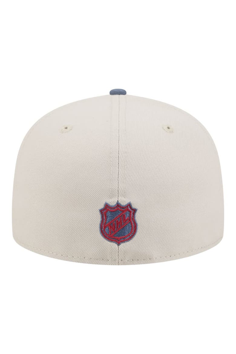 Men's New Era  Tan/Blue Colorado Avalanche Localized City Icon 59FIFTY Fitted Hat, Alternate, color, Tan