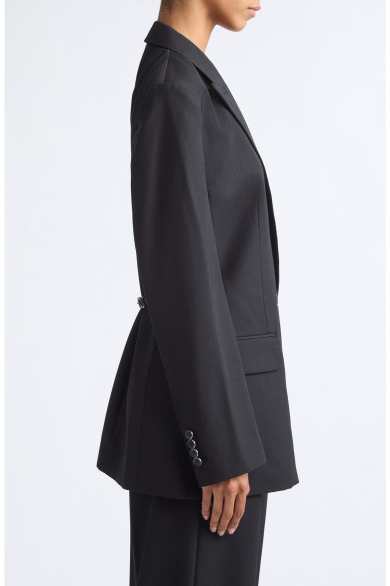 Belted Blazer, Alternate, color, BLACK