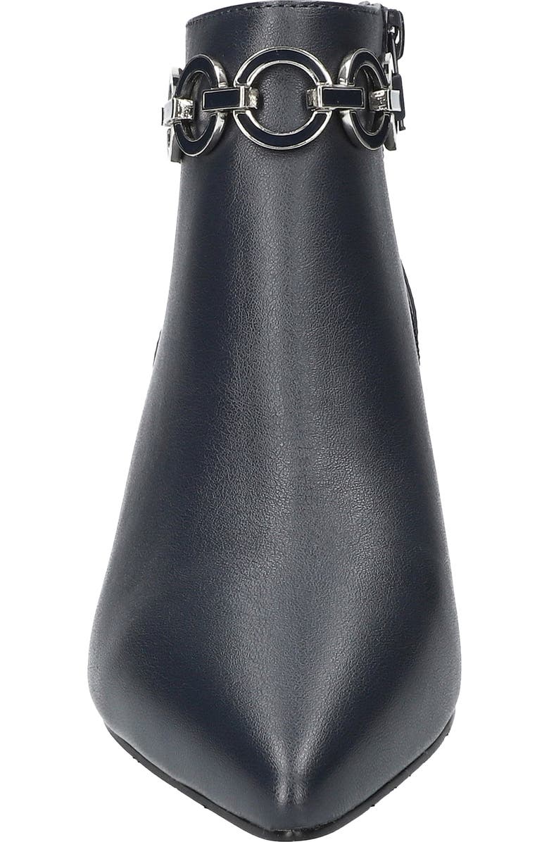 EASY STREET Jinx Pointed Toe Kitten Heel Bootie, Alternate, color, Navy-Lamy