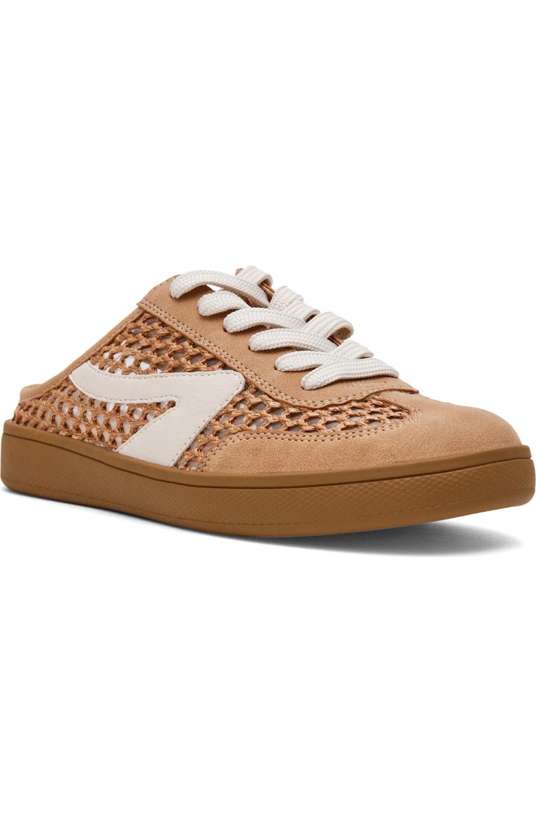 DV by Dolce Vita Vitally Faux Shearling Lined Mule Sneaker, Main, color, Camel Woven