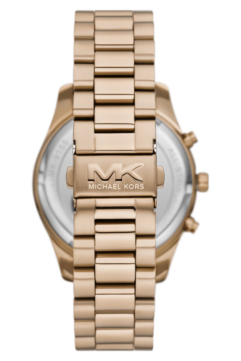 Lexington Chronograph Quartz Bracelet Watch, 44mm, Alternate, color, BEIGE GOLD