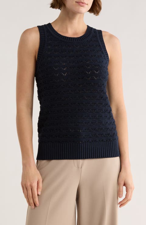 Pointelle Sweater Tank