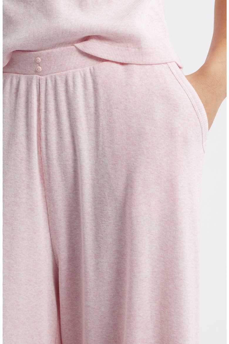 Rib Cotton Pajamas, Alternate, color, FAIRY TALE PINK