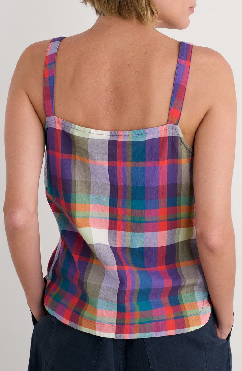 Seasalt Cornwall Hares Tail Relaxed Organic Cotton Tank, Alternate, color, Florabunda Multi Damson