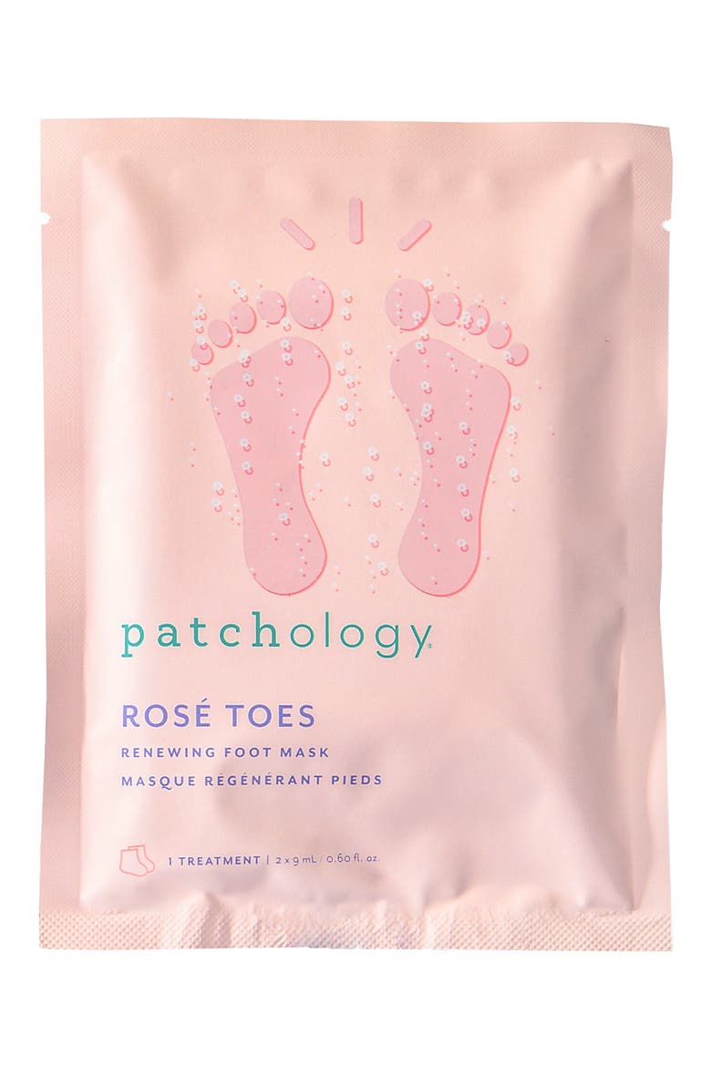Rosé Toes Foot Mask, Alternate, color, NO COLOR