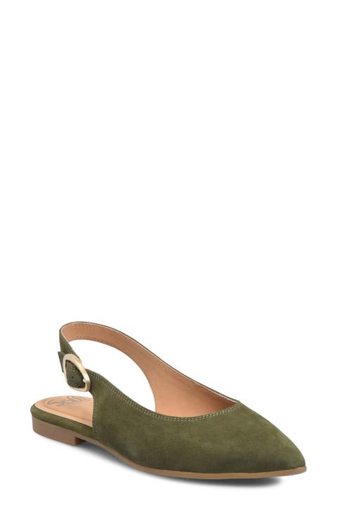 Marcella Slingback Pointed Toe Flat