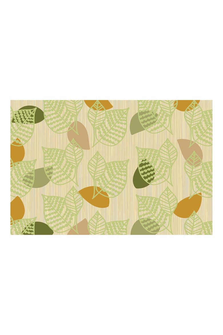 Sense of Place Green Leaf Carpet - 6' X 9', Main, color, Green