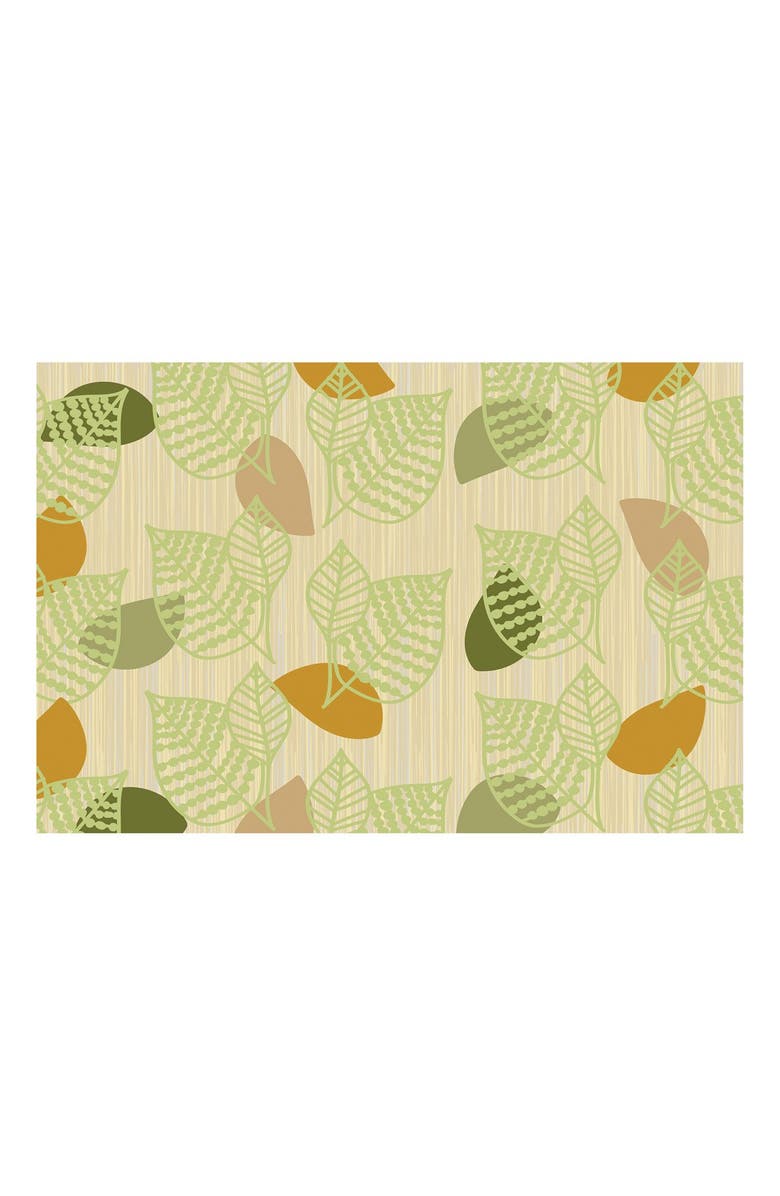 Kaplan Early Learning Company Sense of Place Green Leaf Carpet - 6' X 9', Main, color, Green