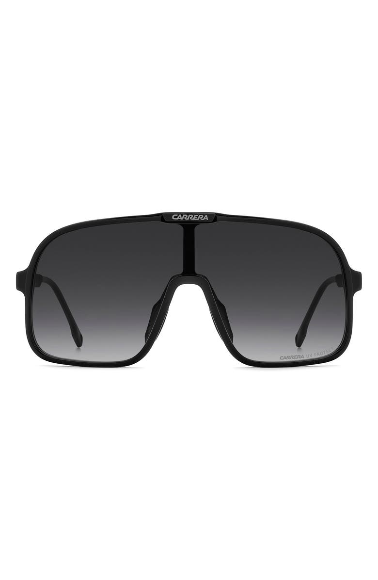 Carrera Eyewear C Sport 99mm Gradient Shield Sunglasses, Main, color, Black Red/ Dark Grey Sf