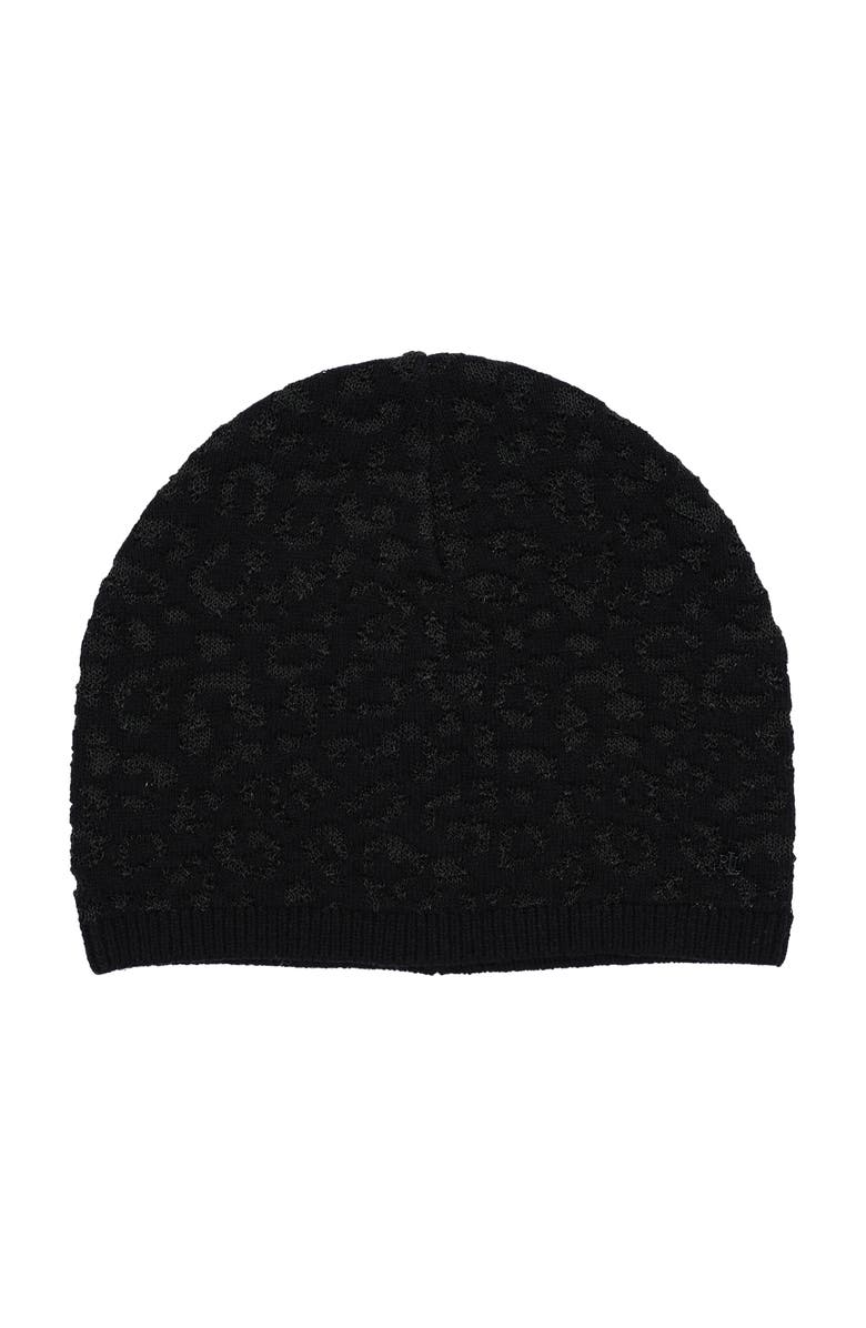 ZZDNU Lauren Ralplh Lauren Ocelot Knit Hat, Main, color, Black