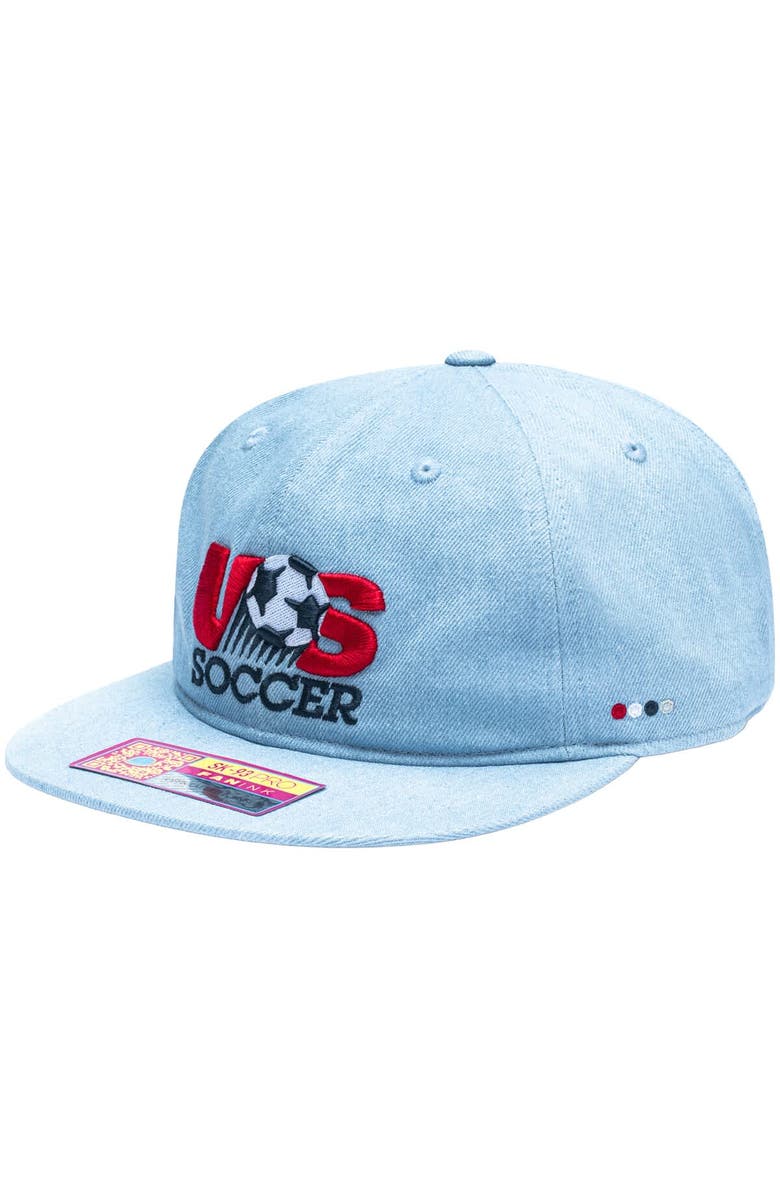 FAN INK Unisex Light Blue USMNT Making History Snapback Hat, Main, color, Light Blue