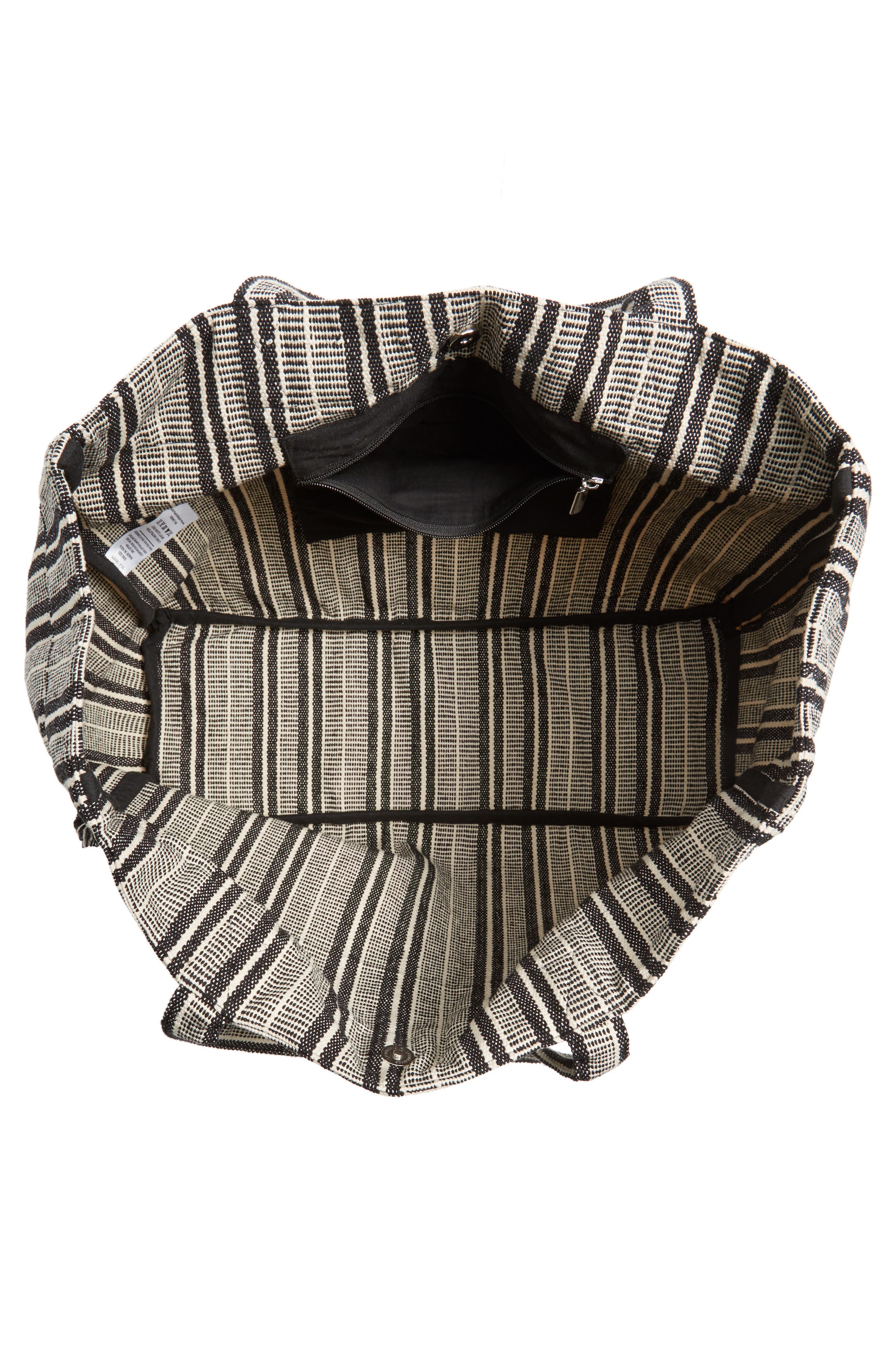 Sole Society Hendrix Stripe Canvas Tote, Alternate, color, 