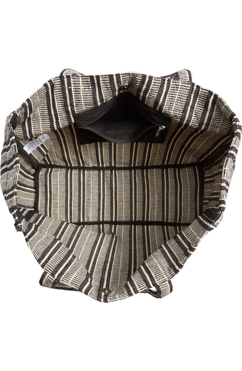 Sole Society Hendrix Stripe Canvas Tote, Alternate, color,