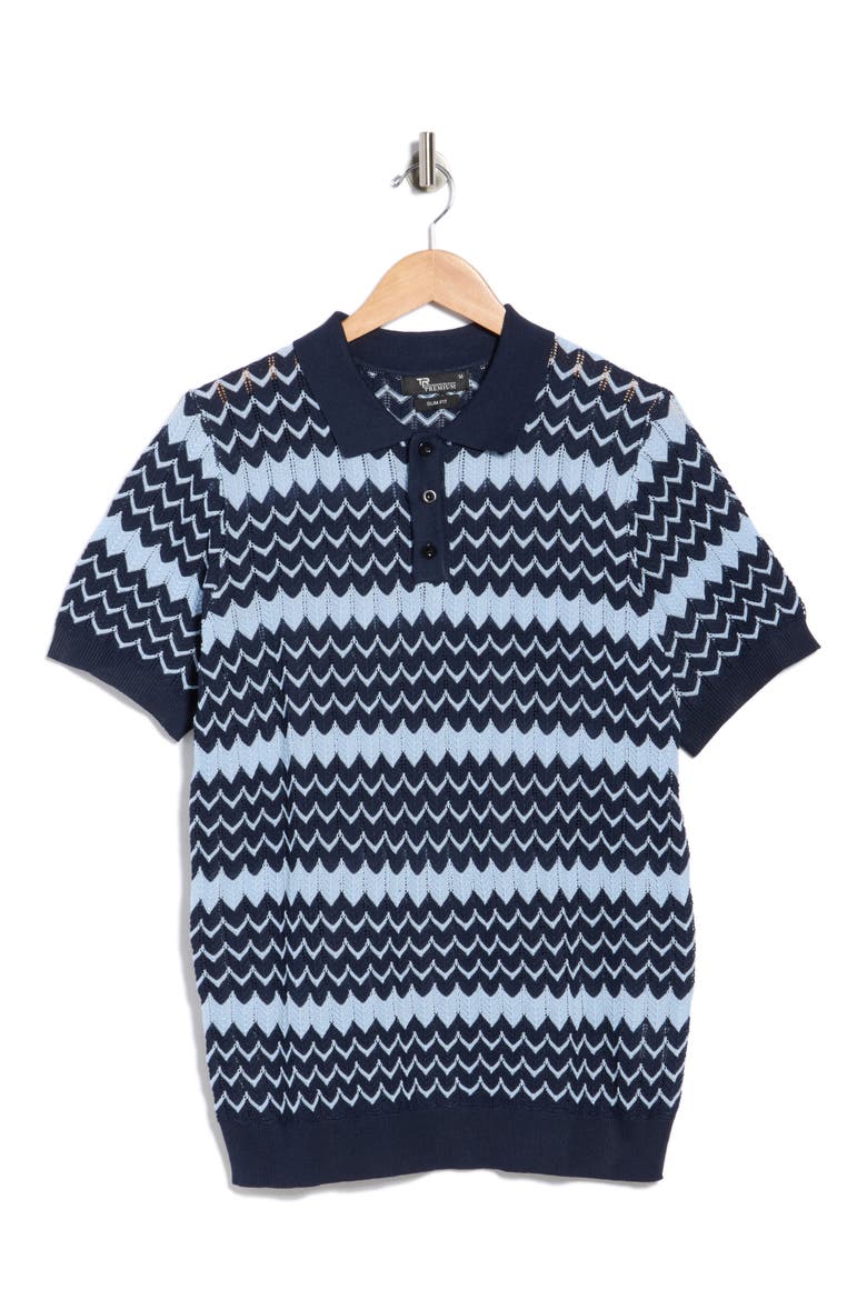 Slim Fit Polo Sweater, Alternate, color, NAVY