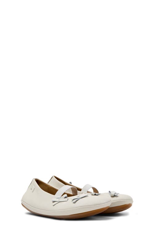 Shop Camper Twins Ballet Flat In White Natural