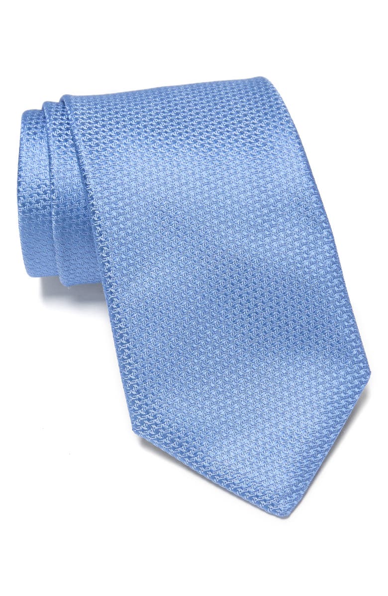 Canali Neat Textured Silk Tie, Main, color, 