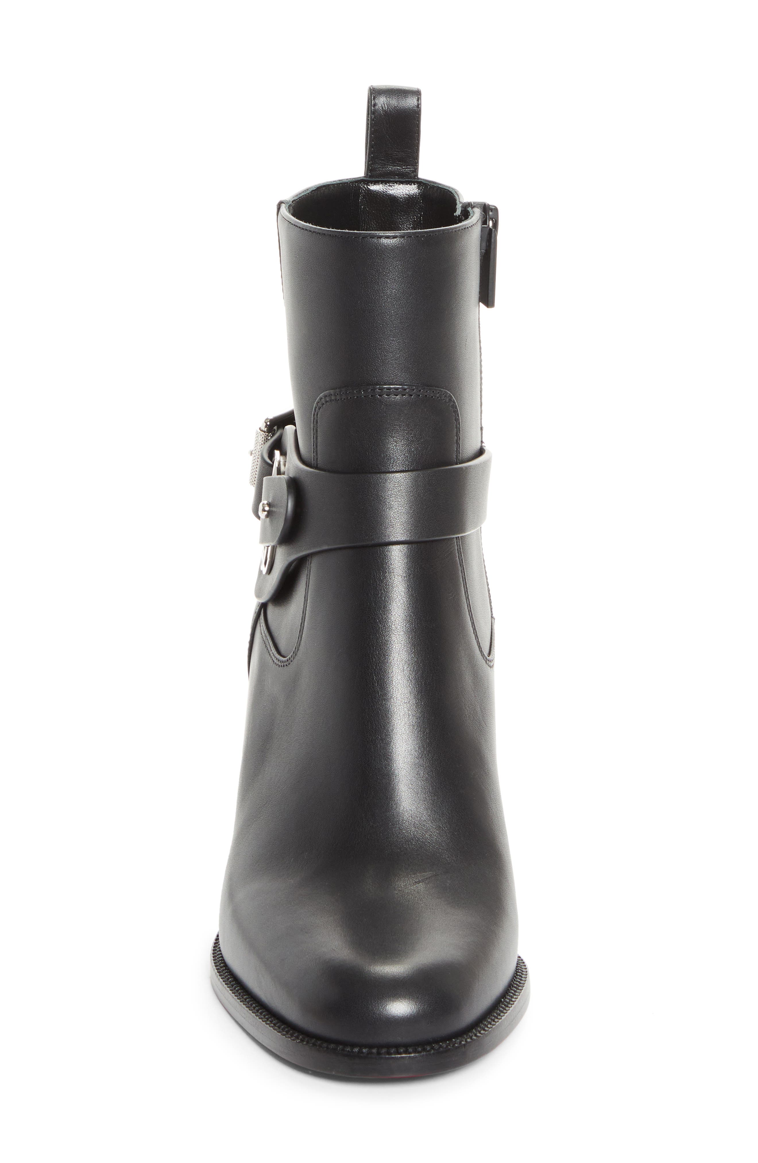 Christian Louboutin Dianouchette Bootie, Alternate, color, Black/ Black Lucido