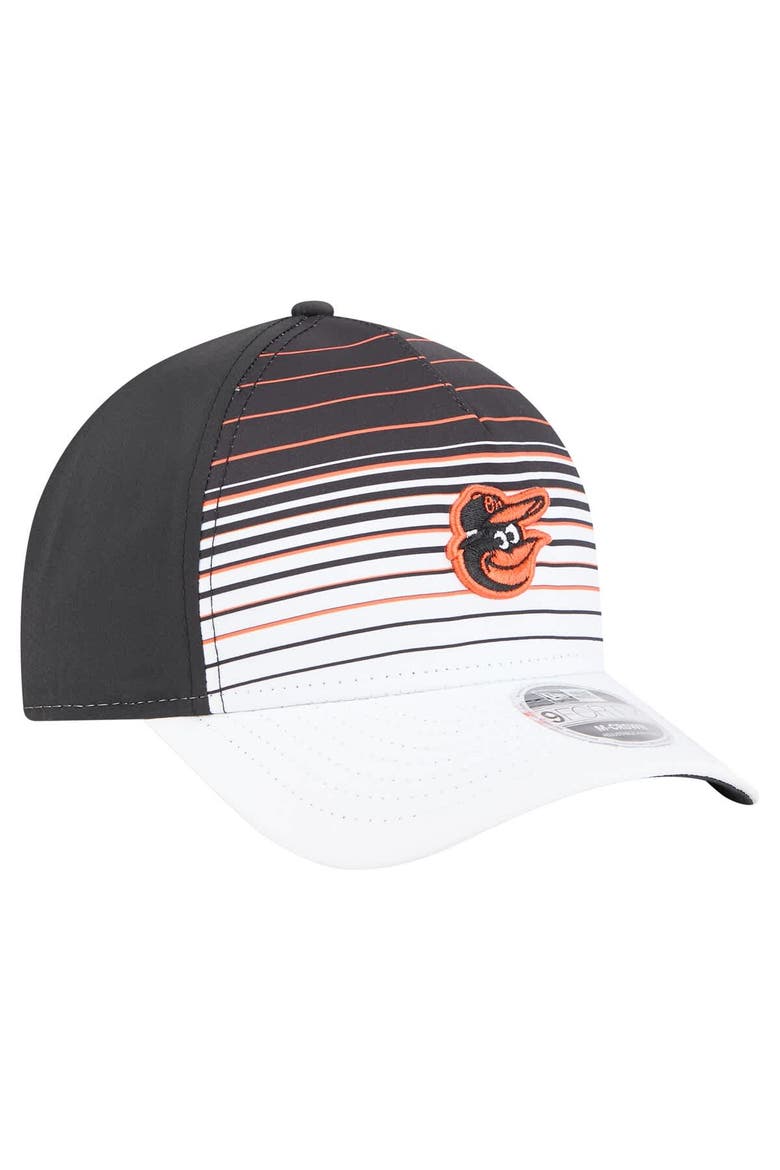 Men's New Era  Black Baltimore Orioles Gradient 9FORTY M-Crown Adjustable Hat, Alternate, color, Black