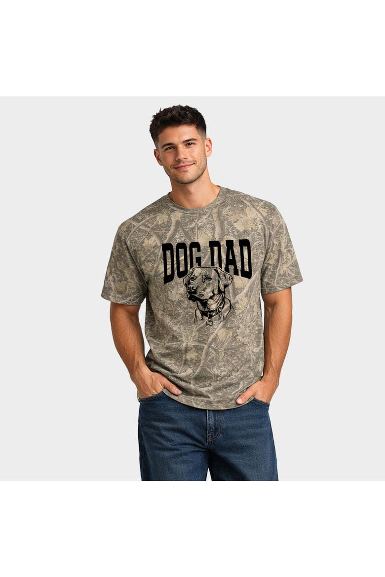 Dog Dad Sketch Heavyweight Tee, Alternate, color, Camo