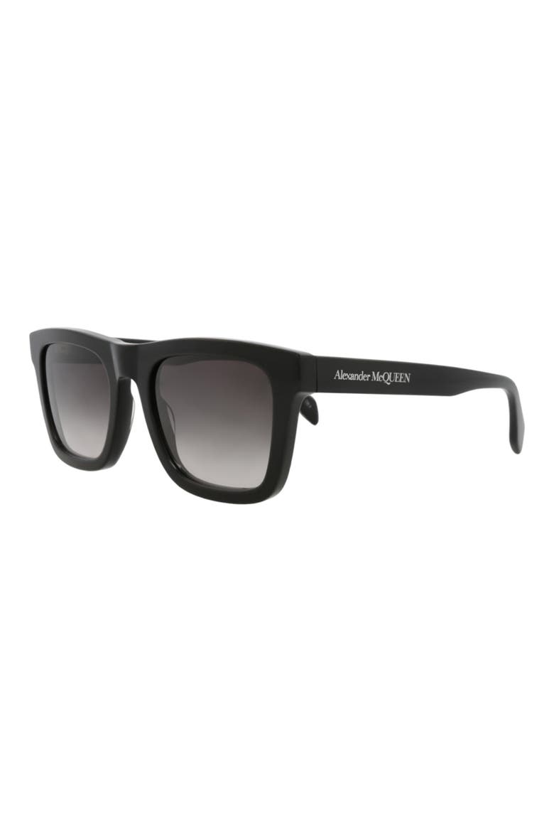 54mm Square Sunglasses, Alternate, color, BLACK BLACK GREY