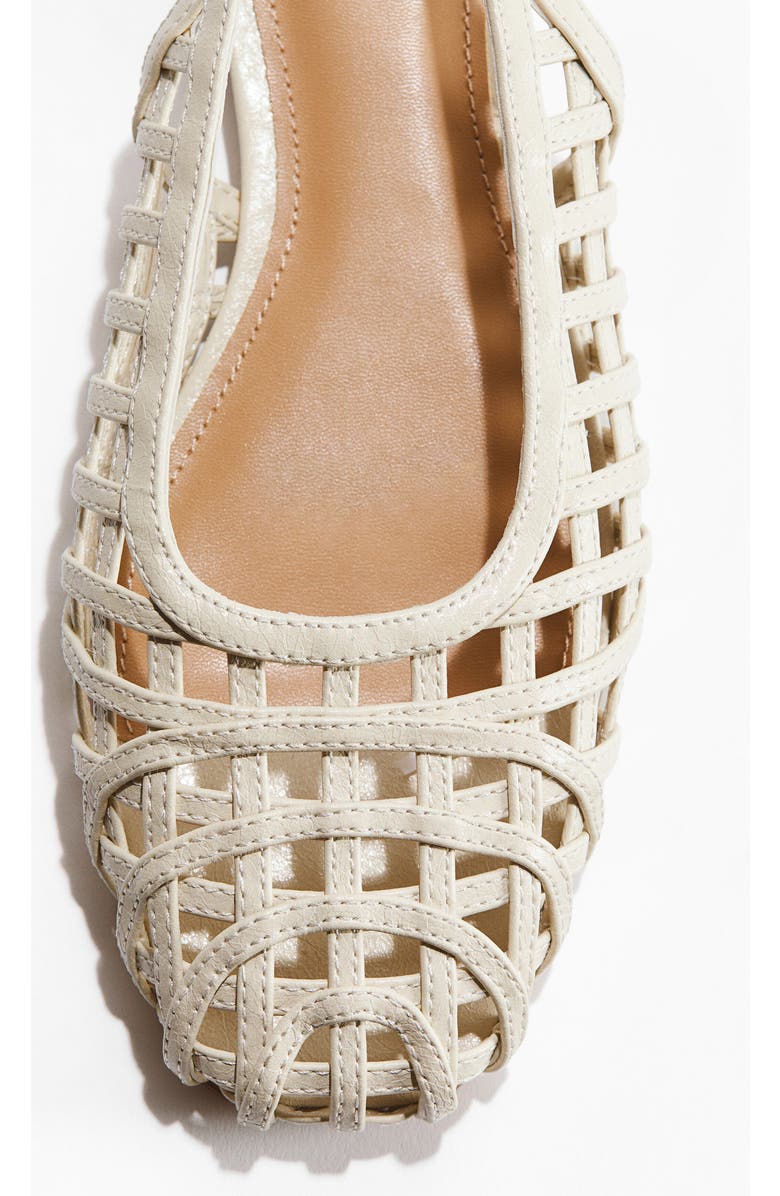 H&M Braided-look Slingbacks, Alternate, color, Light Beige