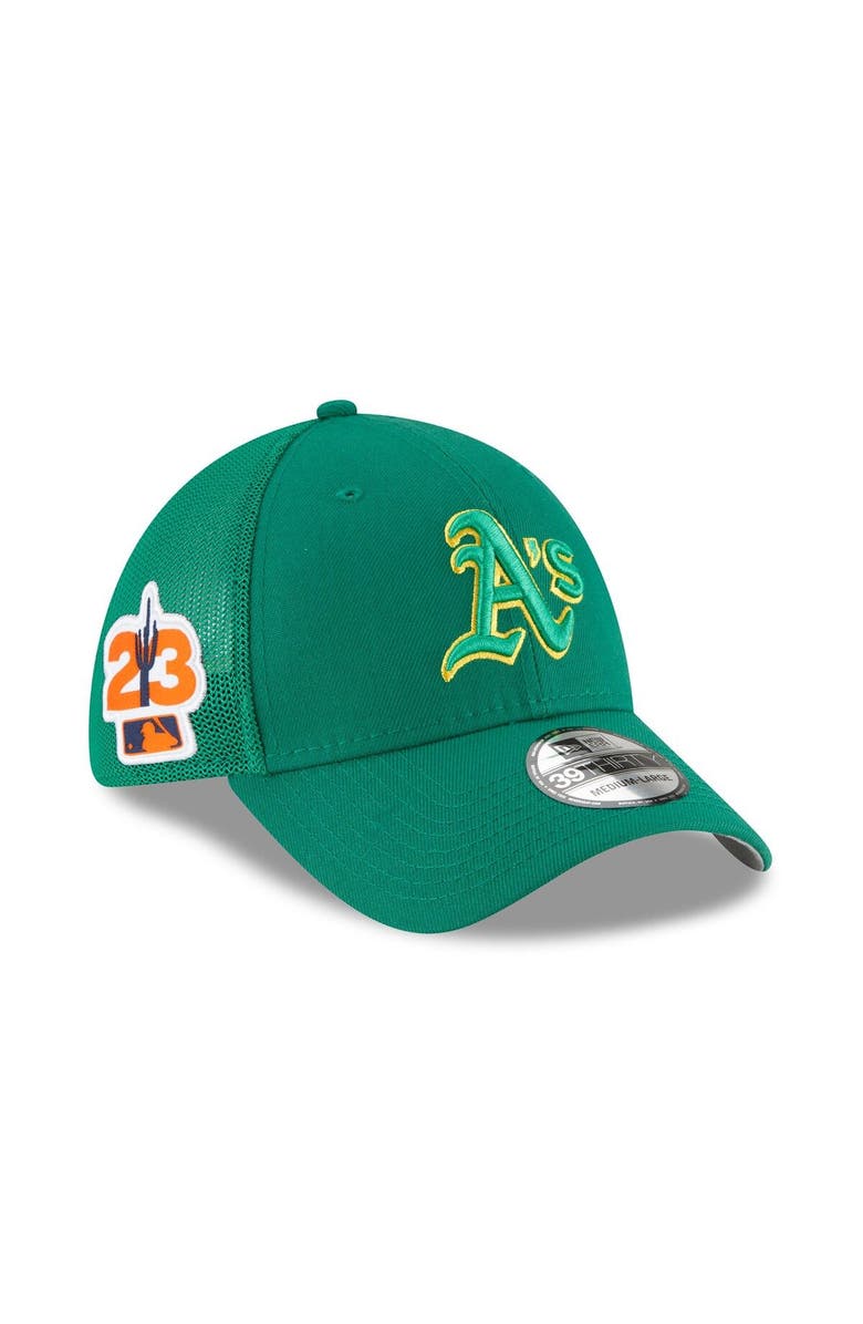 New Era Men's New Era  Green Oakland Athletics 2023 Spring Training 39THIRTY Flex Hat, Main, color, 