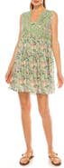 A COLLECTIVE STORY Floral Print Babydoll Minidress