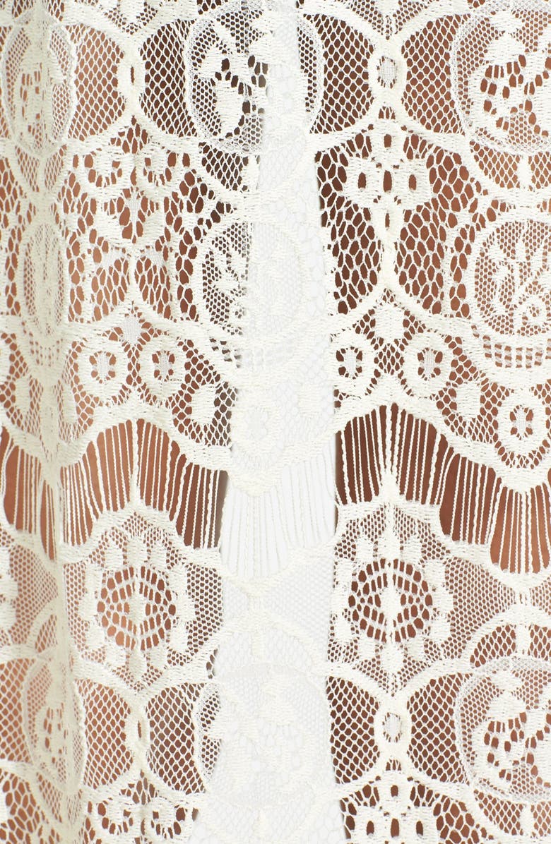ASTR the Label ASTR Lace Kimono Cardigan, Alternate, color, 
