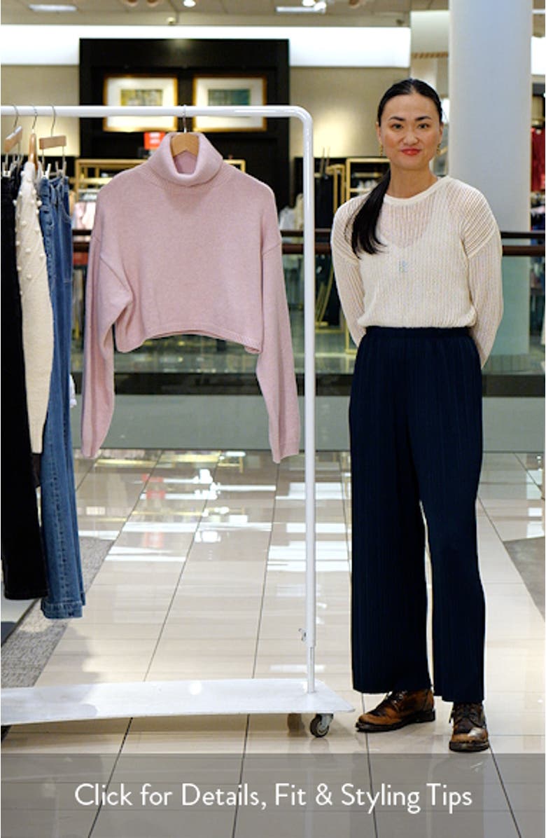 Turtleneck Crop Sweater, sales video thumbnail