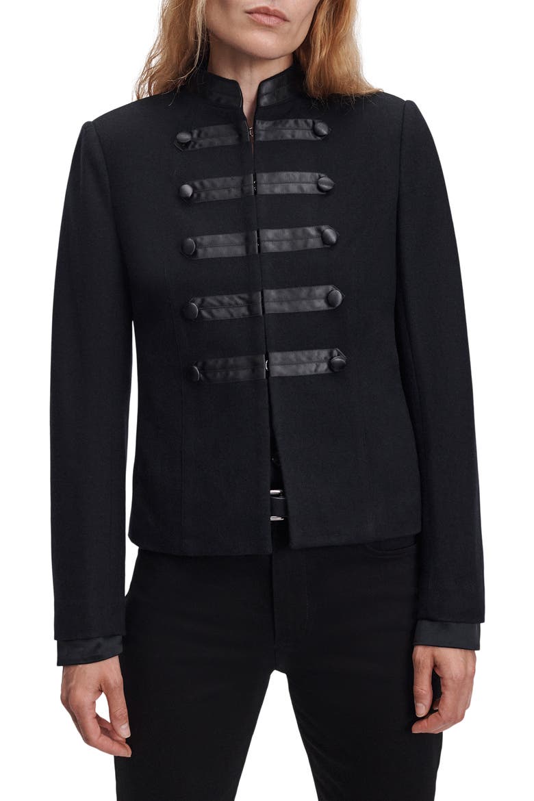 Mercer Regalia Wool Blazer, Main, color, BLACK